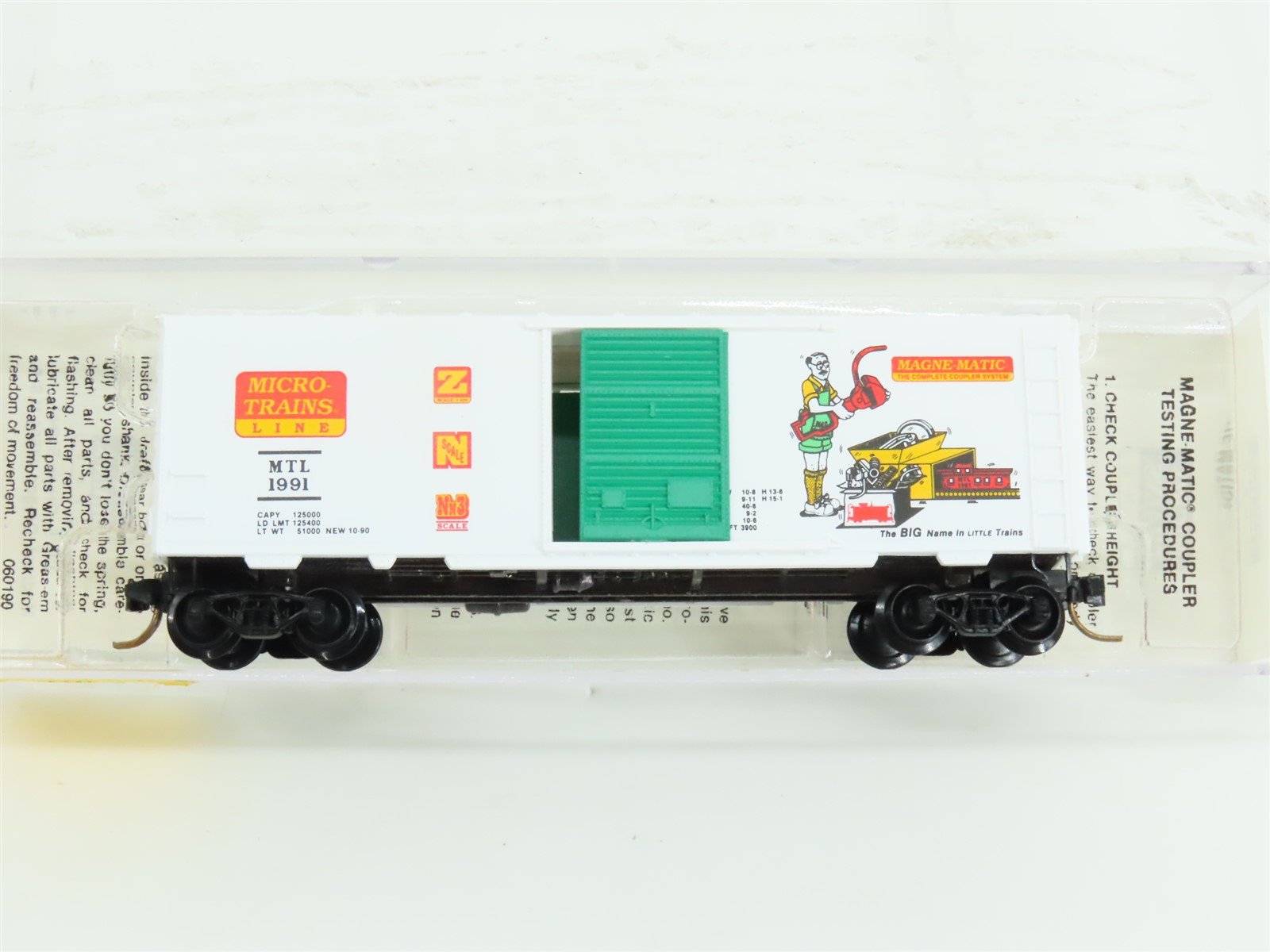 N Scale Micro-Trains Line MTL 20086 Single Door 40' Box Car #1991