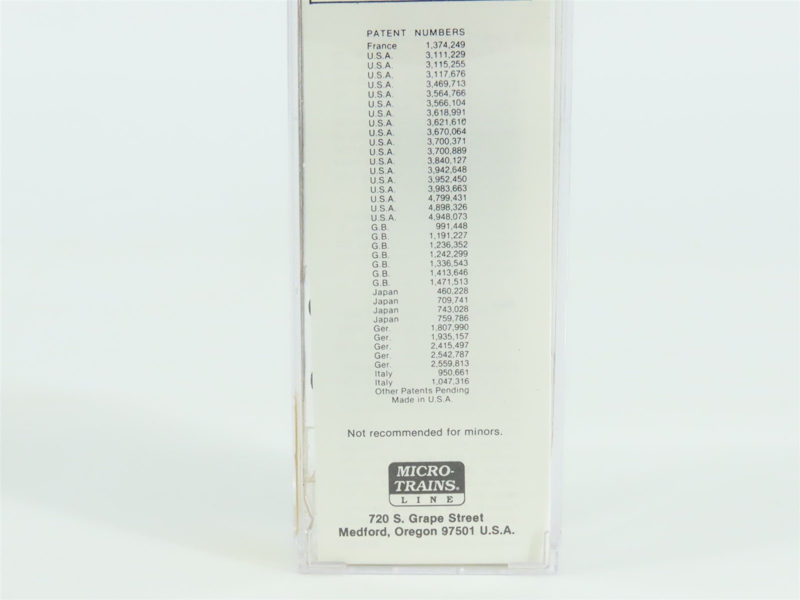 N Scale Micro-Trains Line MTL 20086 Single Door 40' Box Car #1991