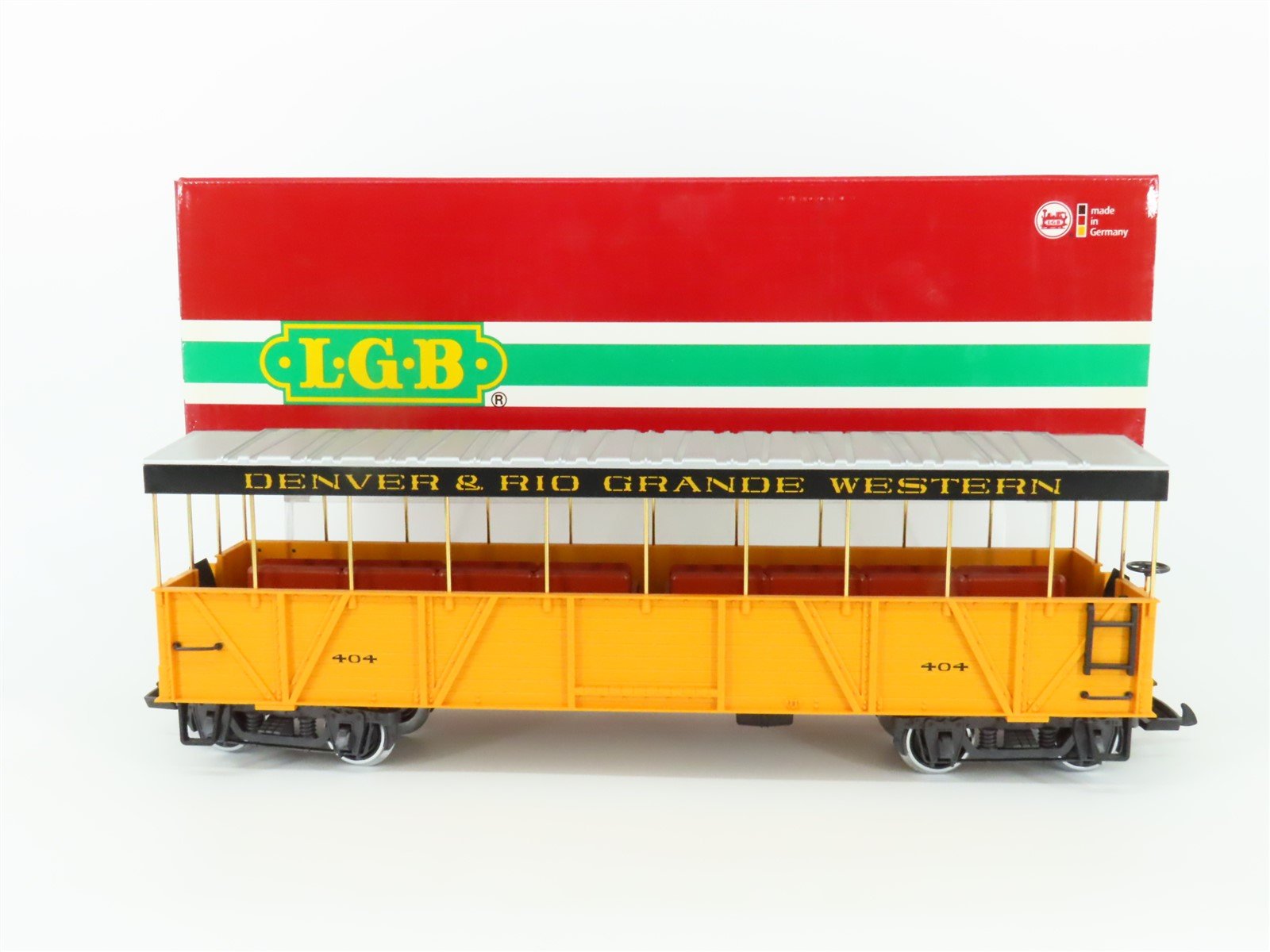 G Scale LGB 30260 DRGW Rio Grande Open Air Coach Passenger Car #404