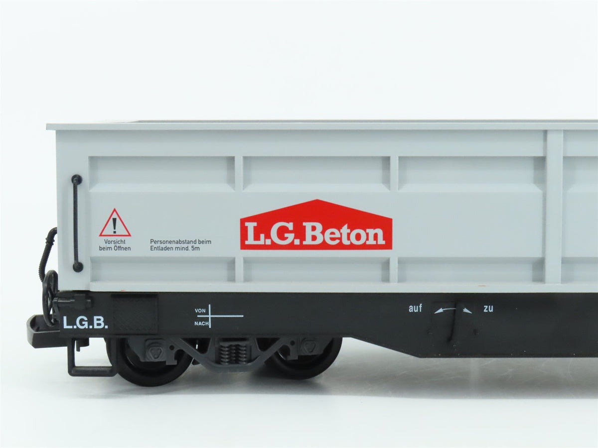 G Scale LGB 41613 L.G.Beton Manual Unloading Gondola Car #41613