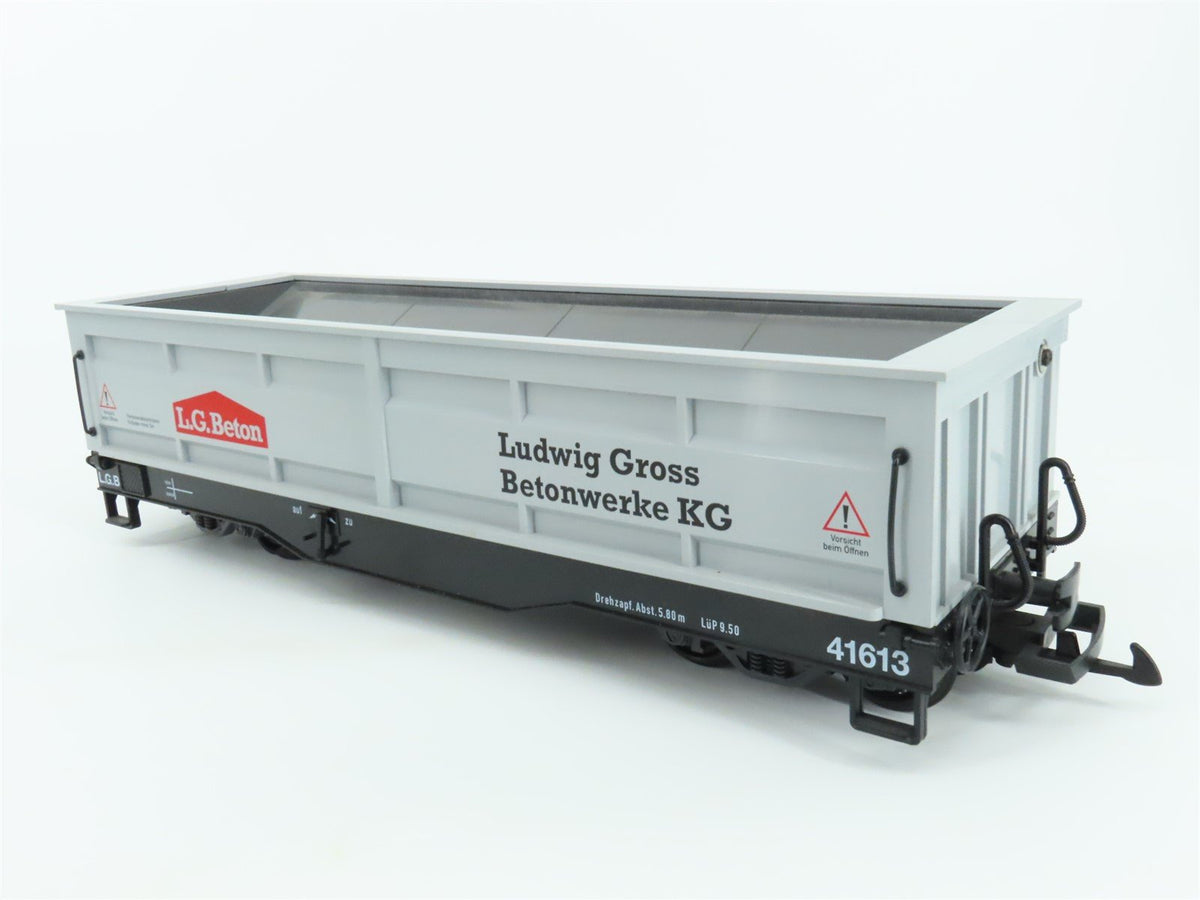 G Scale LGB 41613 L.G.Beton Manual Unloading Gondola Car #41613