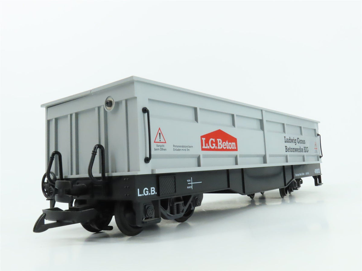 G Scale LGB 41613 L.G.Beton Manual Unloading Gondola Car #41613
