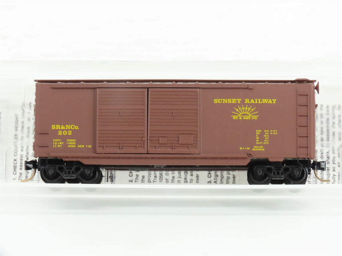 N Micro-Trains MTL Heritage Collection #2 SR&amp;NCo Sunset Railway Box Car #202