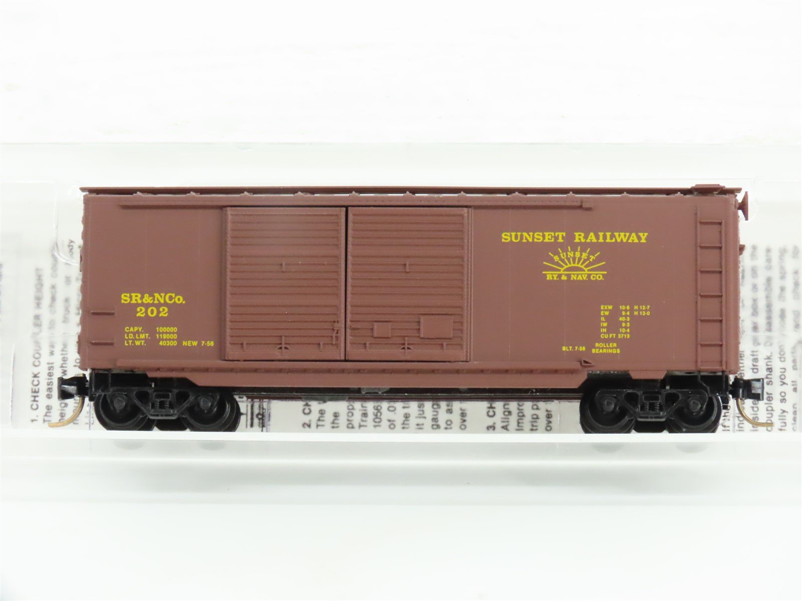 N Micro-Trains MTL Heritage Collection #2 SR&NCo Sunset Railway Box Car #202