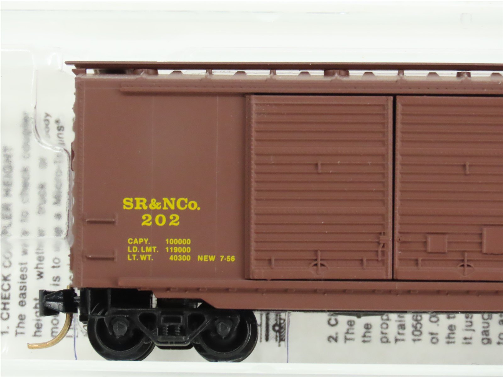 N Micro-Trains MTL Heritage Collection #2 SR&NCo Sunset Railway Box Car #202