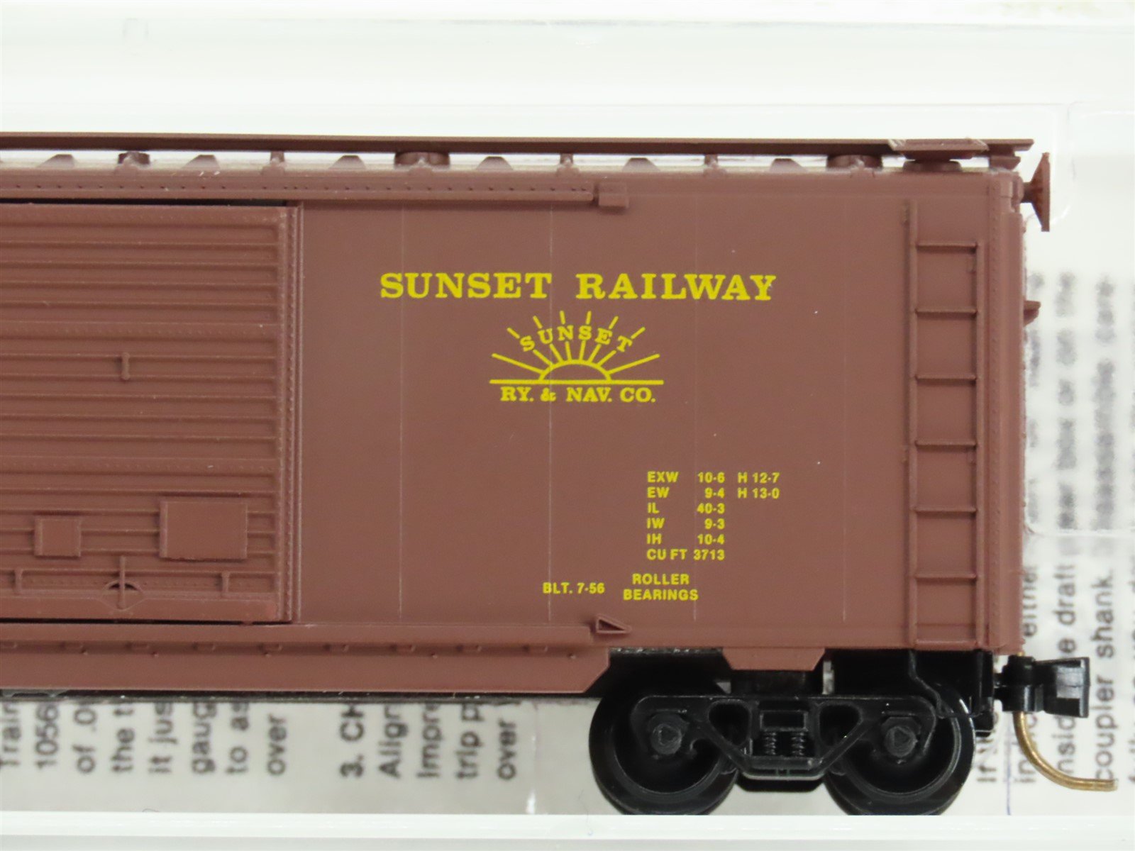 N Micro-Trains MTL Heritage Collection #2 SR&NCo Sunset Railway Box Car #202