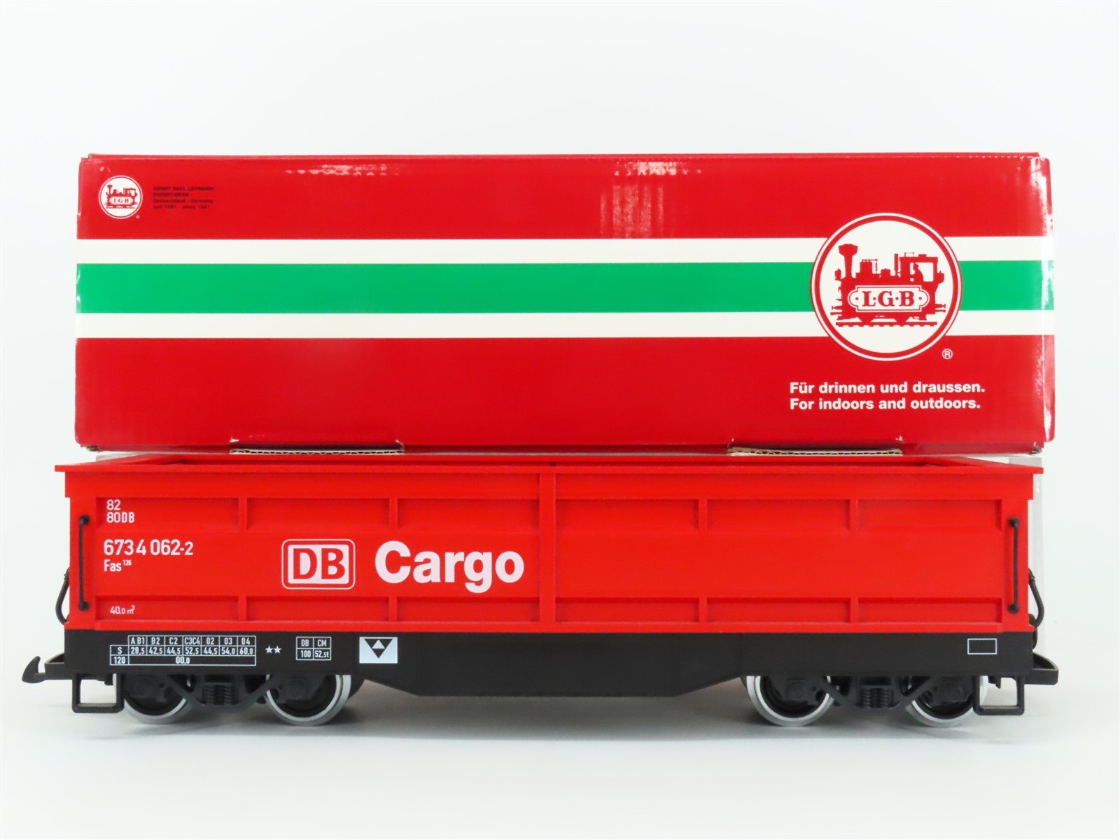 G Scale LGB 41615 L.G.Beton DB Cargo Self Unloading Gondola Car