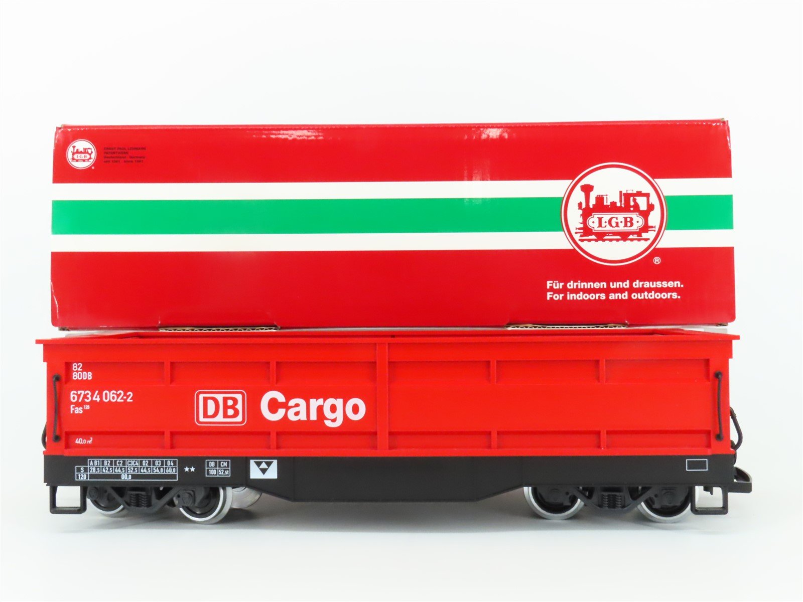 G Scale LGB 41615 L.G.Beton DB Cargo Self Unloading Gondola Car