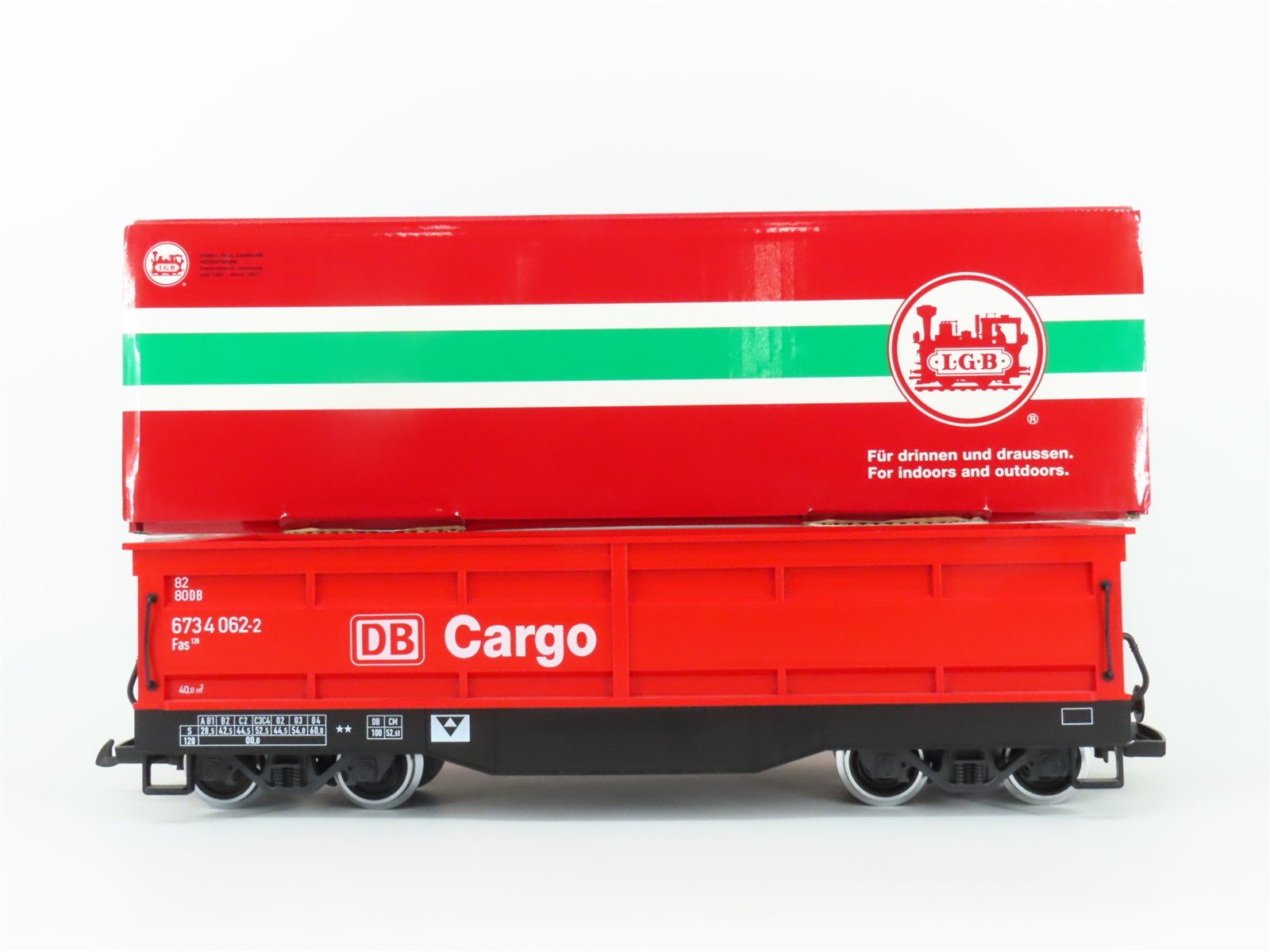 G Scale LGB 41615 L.G.Beton DB Cargo Self Unloading Gondola Car