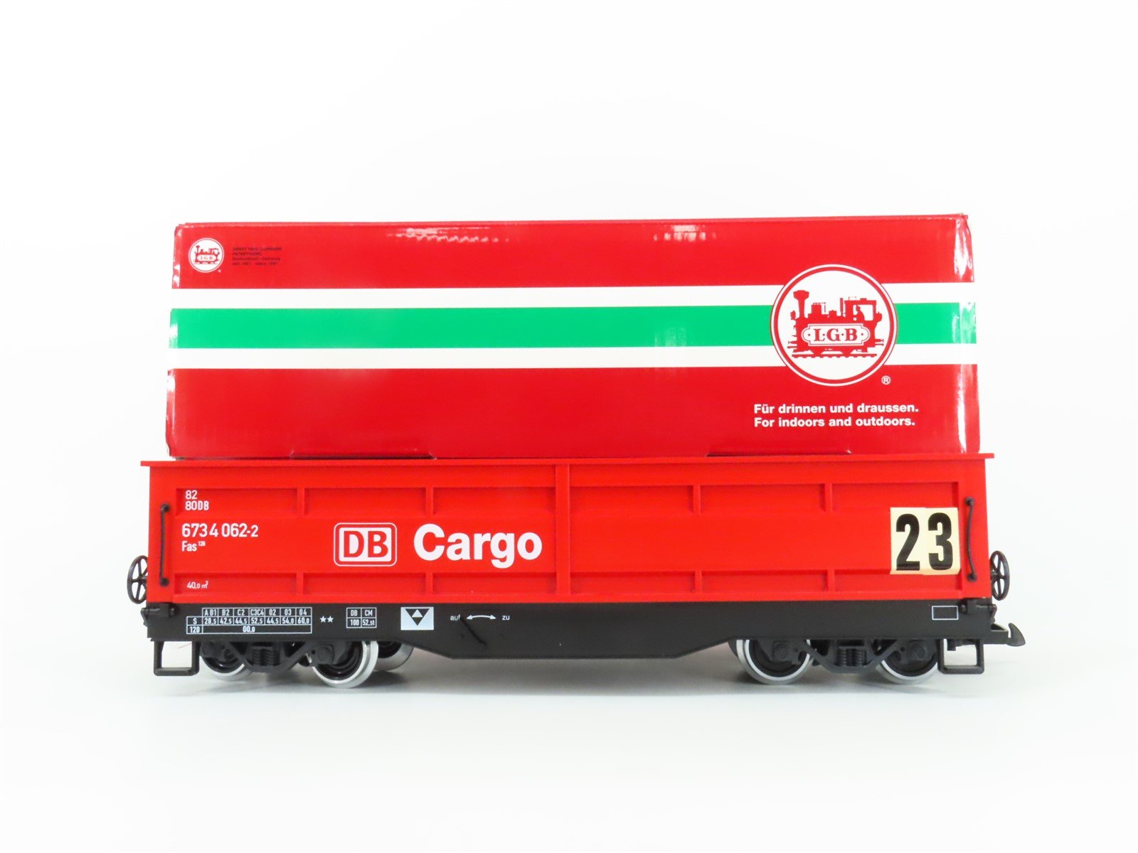 G Scale LGB 41615 L.G.Beton DB Cargo Self Unloading Gondola Car