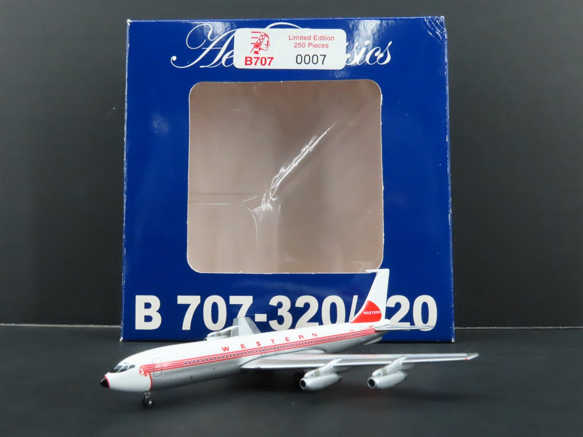 1:400 Aero Classics Die-Cast Western Airlines Boeing 707-139 Airliner