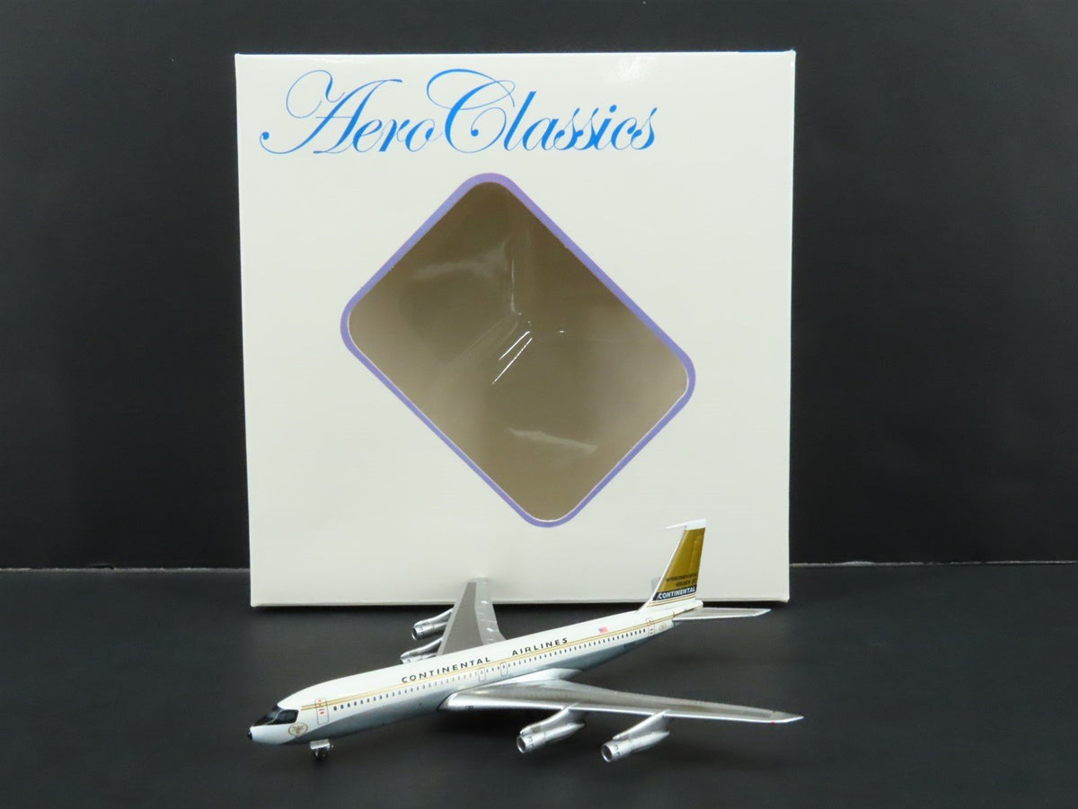 1:400 Aero Classics Die-Cast Continental Airlines Golden Jet B707-300 Airliner