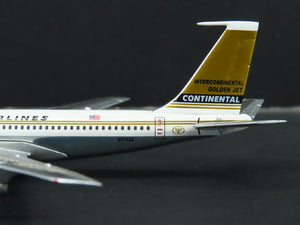 1:400 Aero Classics Die-Cast Continental Airlines Golden Jet B707-300 Airliner