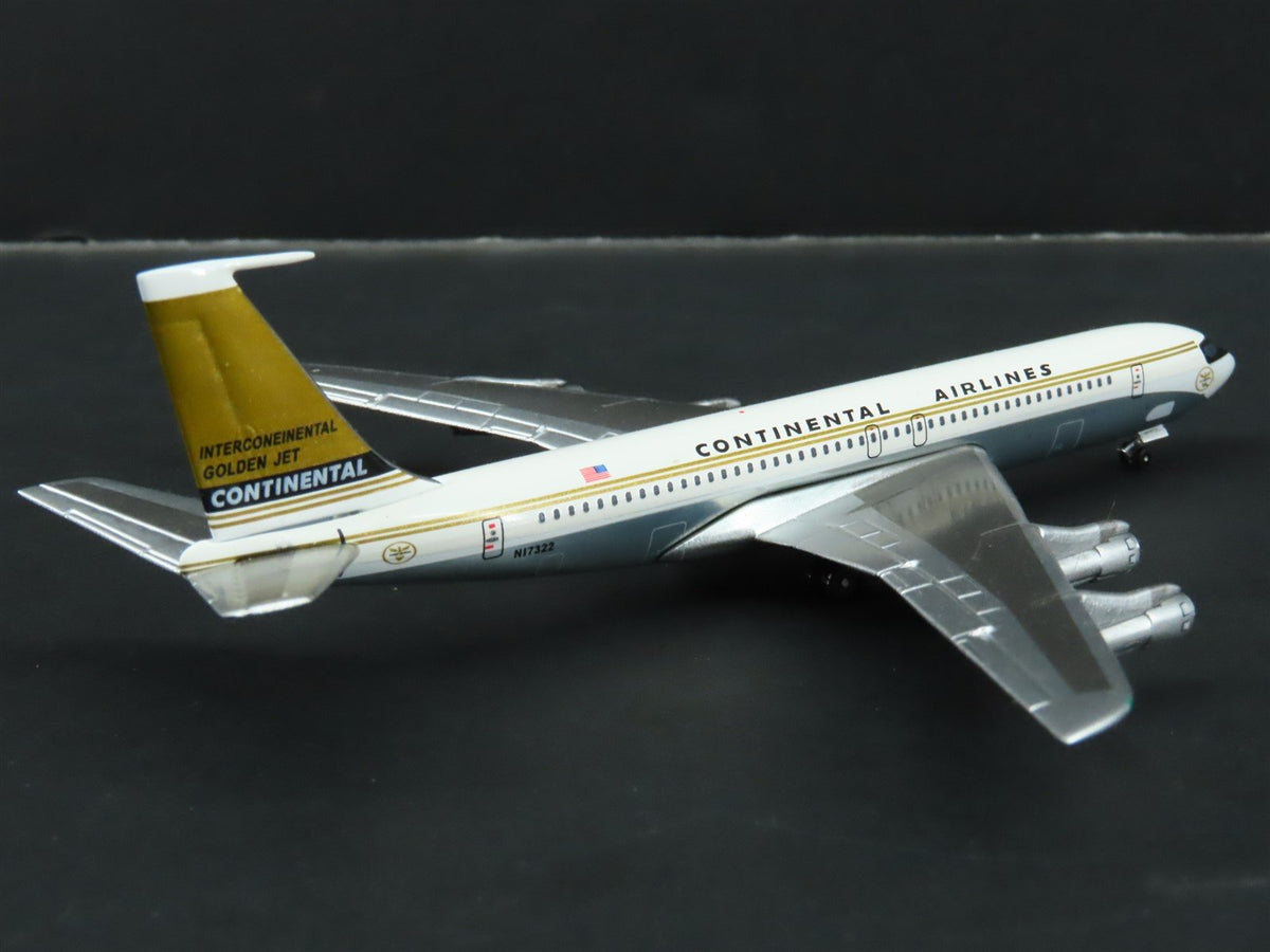 1:400 Aero Classics Die-Cast Continental Airlines Golden Jet B707-300 Airliner