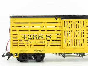 G Scale LGB 42682 Yellow Livestock Cattle Car #4268S w/ Sound