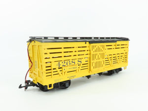 G Scale LGB 42682 Yellow Livestock Cattle Car #4268S w/ Sound