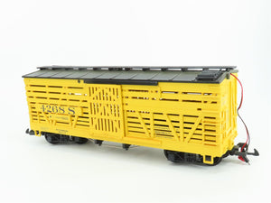 G Scale LGB 42682 Yellow Livestock Cattle Car #4268S w/ Sound