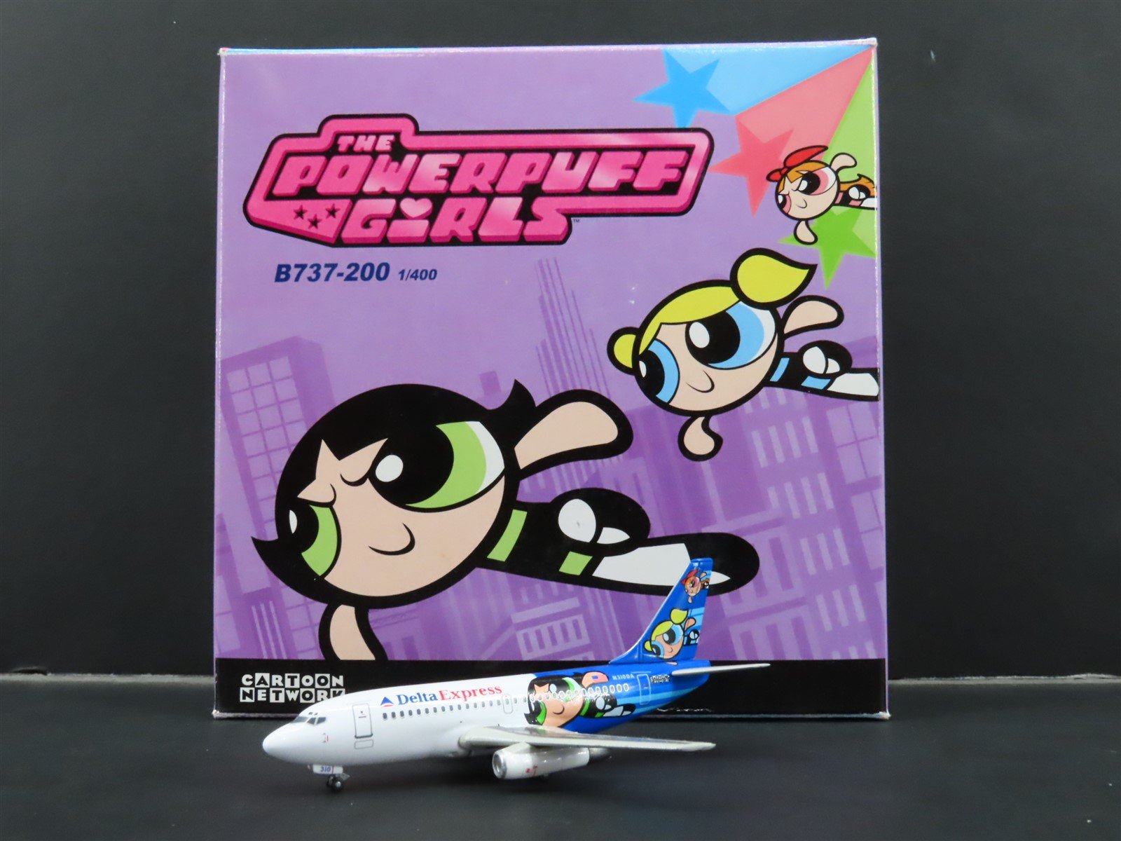 1:400 Dragon Wings 55444 Die-Cast Delta Expr Powerpuff Girls B737-200 Airliner