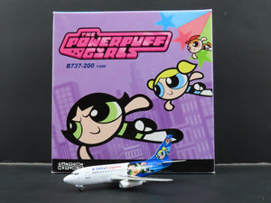 1:400 Dragon Wings 55444 Die-Cast Delta Expr Powerpuff Girls B737-200 Airliner