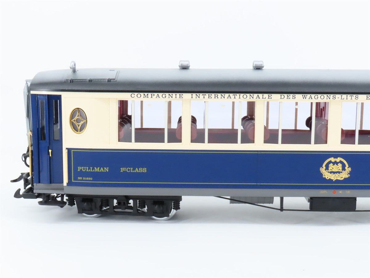 G Scale LGB Orient Express 1st Class Passenger Car #31650 w/ Lights