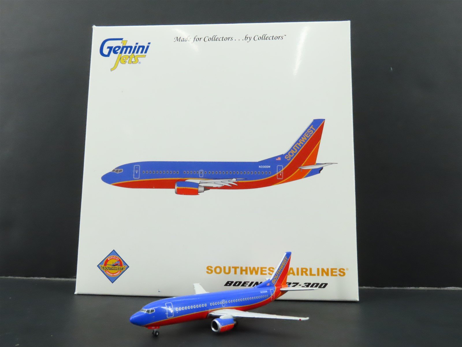 1:400 Gemini Jets GJSWA460 Die-Cast Southwest Airlines B737-300 Airliner