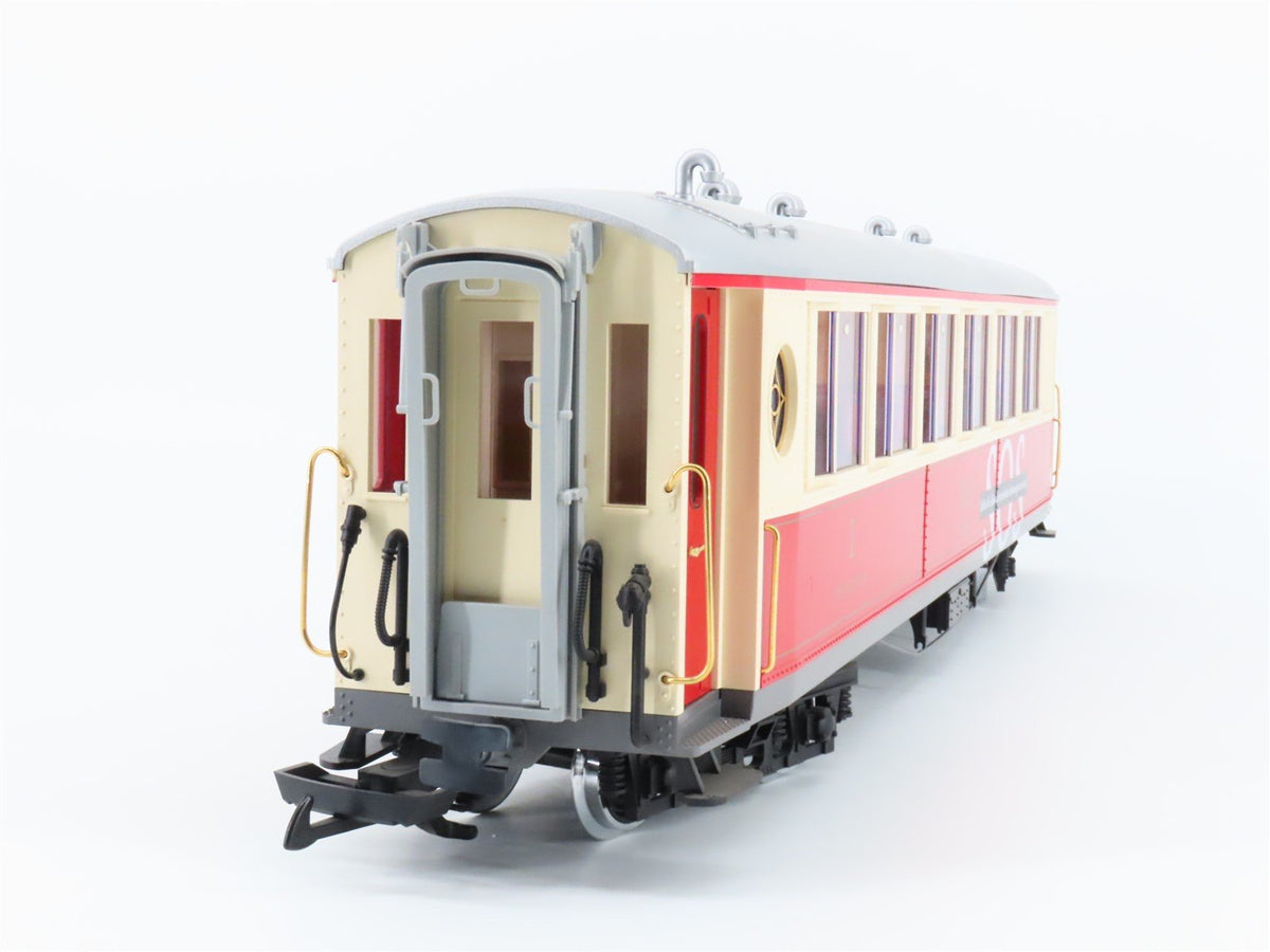 G Scale LGB 30653 RhB Nichtraucher Passenger Car #1143 w/ Lights