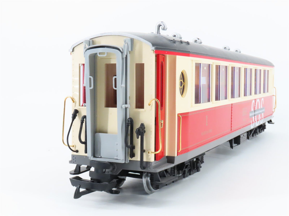 G Scale LGB 30653 RhB Nichtraucher Passenger Car #1143 w/ Lights