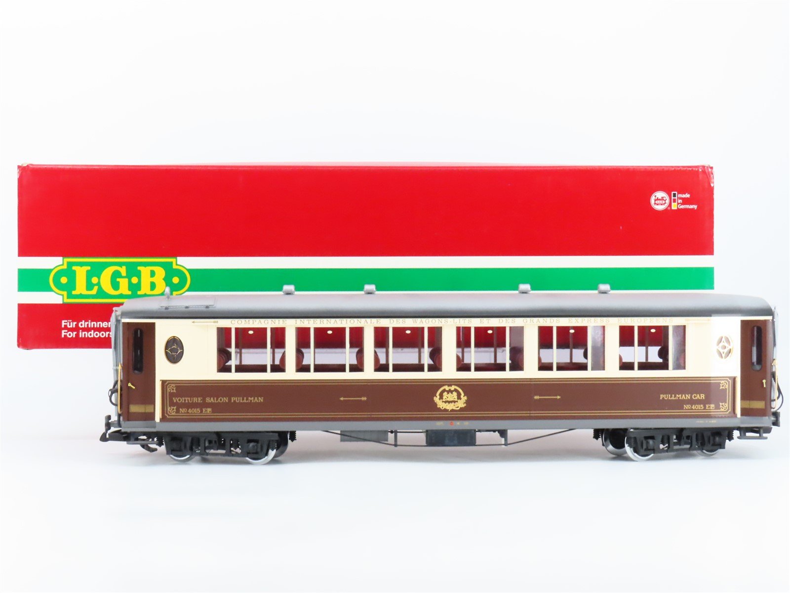 G Scale LGB 32650 Orient Express Salon Pullman Passenger Car #4015 w/ Lights