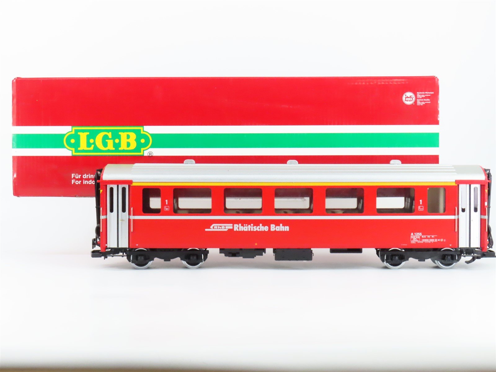 G Scale LGB 34670 RhB 1st Class Passenger Car #A 1255 w/ Lights