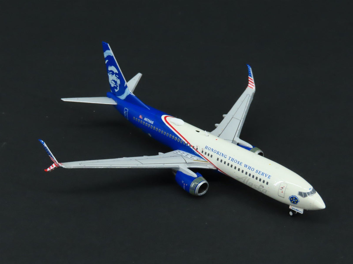 1:400 Gemini Jets GJASA2122 Die-Cast Alaska Boeing B737-800 Aircraft N570AS