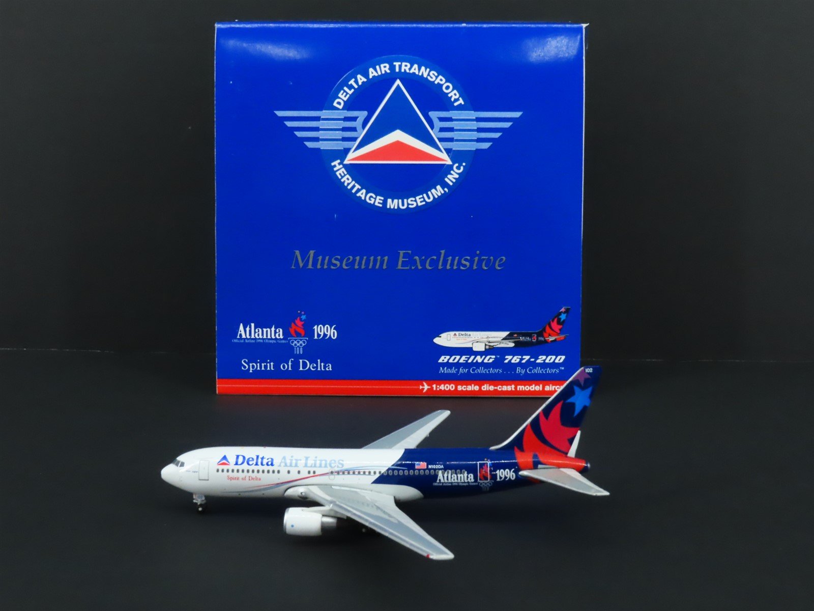 1:400 Gemini Jets Die-Cast Delta Atlanta 1996 Boeing 767-200 Aircraft N102DA