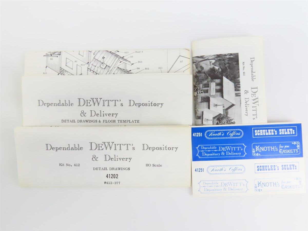 HO 1/87 Scale Campbell Scale Models Kit #412 DeWitt&#39;s Depository