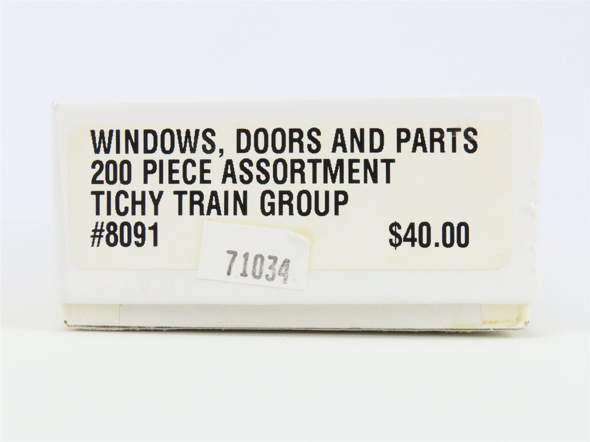 HO Scale Tichy Train Group Kit 8091 Assorted Windows, Doors &amp; Parts - 200 Pieces