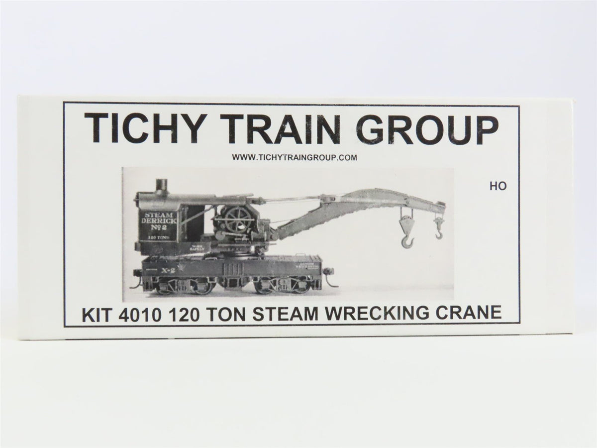 HO Scale Tichy Train Group Kit #4010 120-Ton Steam Wrecking Crane