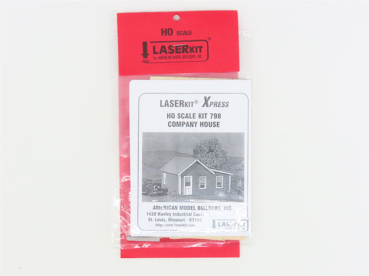 HO Scale American Model Builders LaserKit Xpress #798 Company House - SEALED