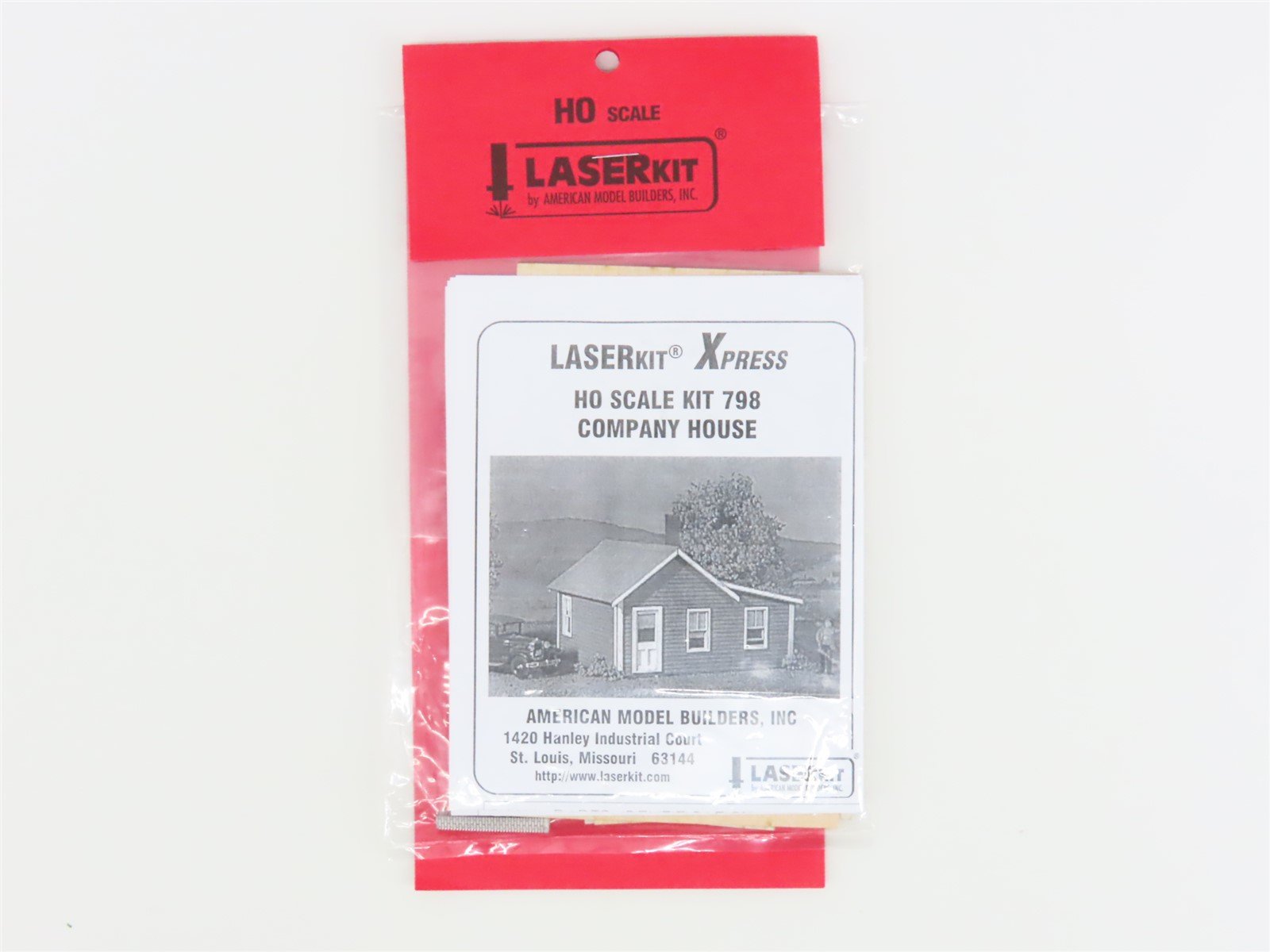 HO Scale American Model Builders LaserKit Xpress #798 Company House - SEALED