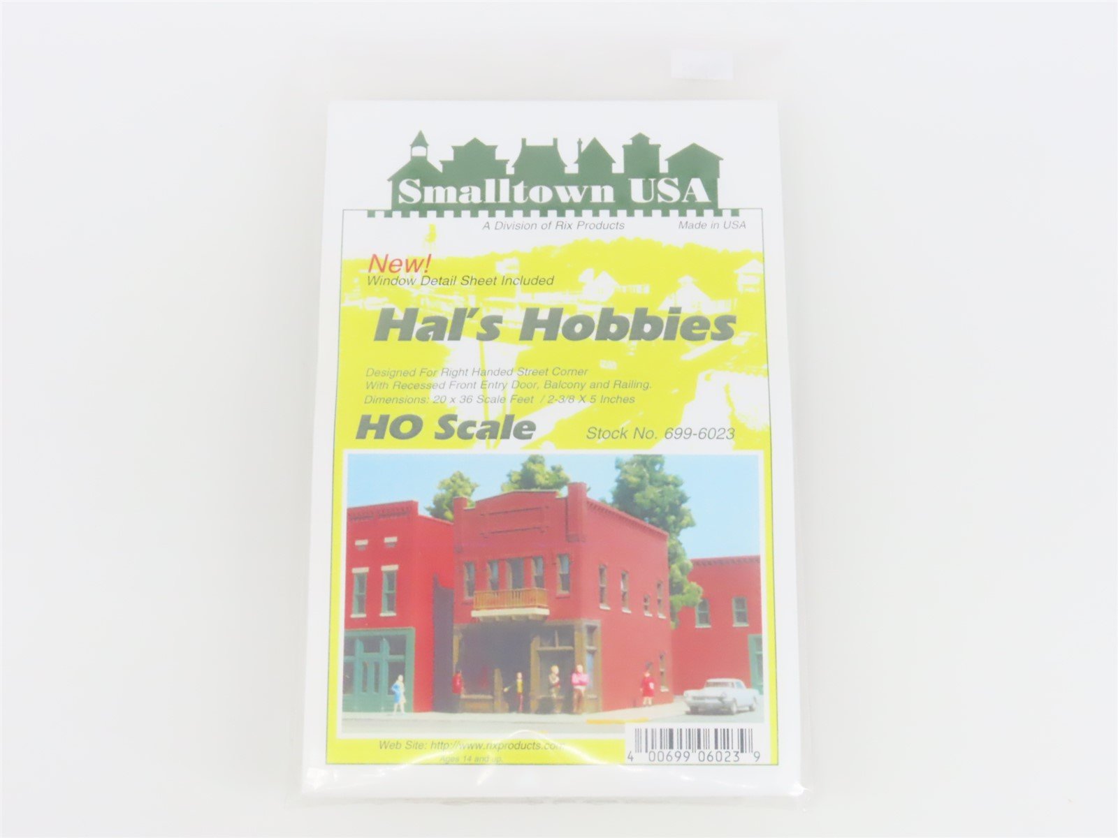 HO Scale Rix Products Smalltown USA Kit #699-6023 Hal's Hobbies - SEALED