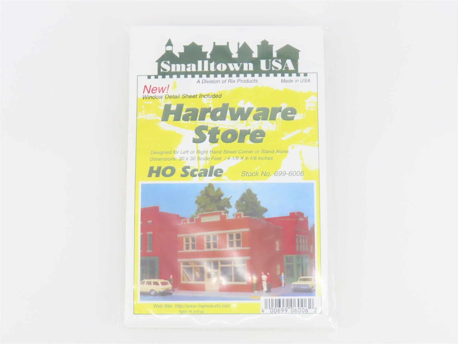 HO Scale Rix Products Smalltown USA Kit #699-6006 Hardware Store - SEALED