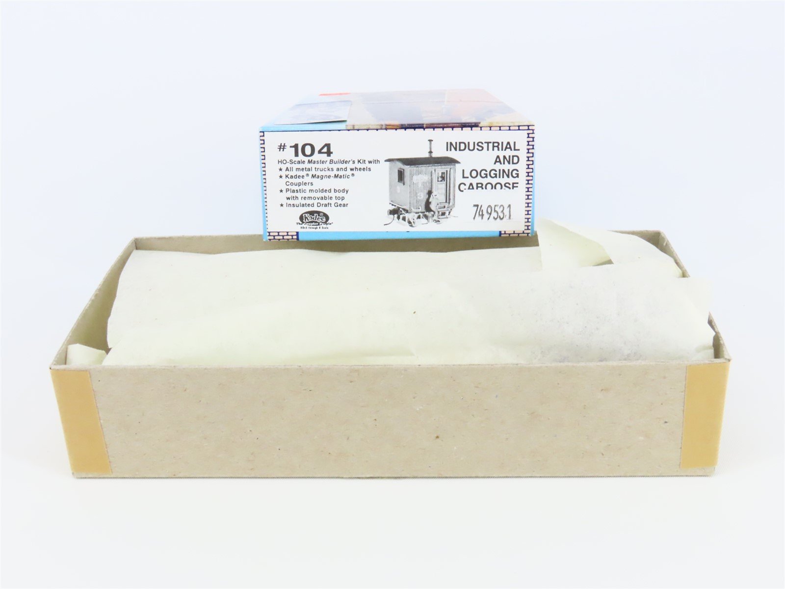 HO Scale Kadee Kit #104 Unlettered Industrial & Logging Caboose