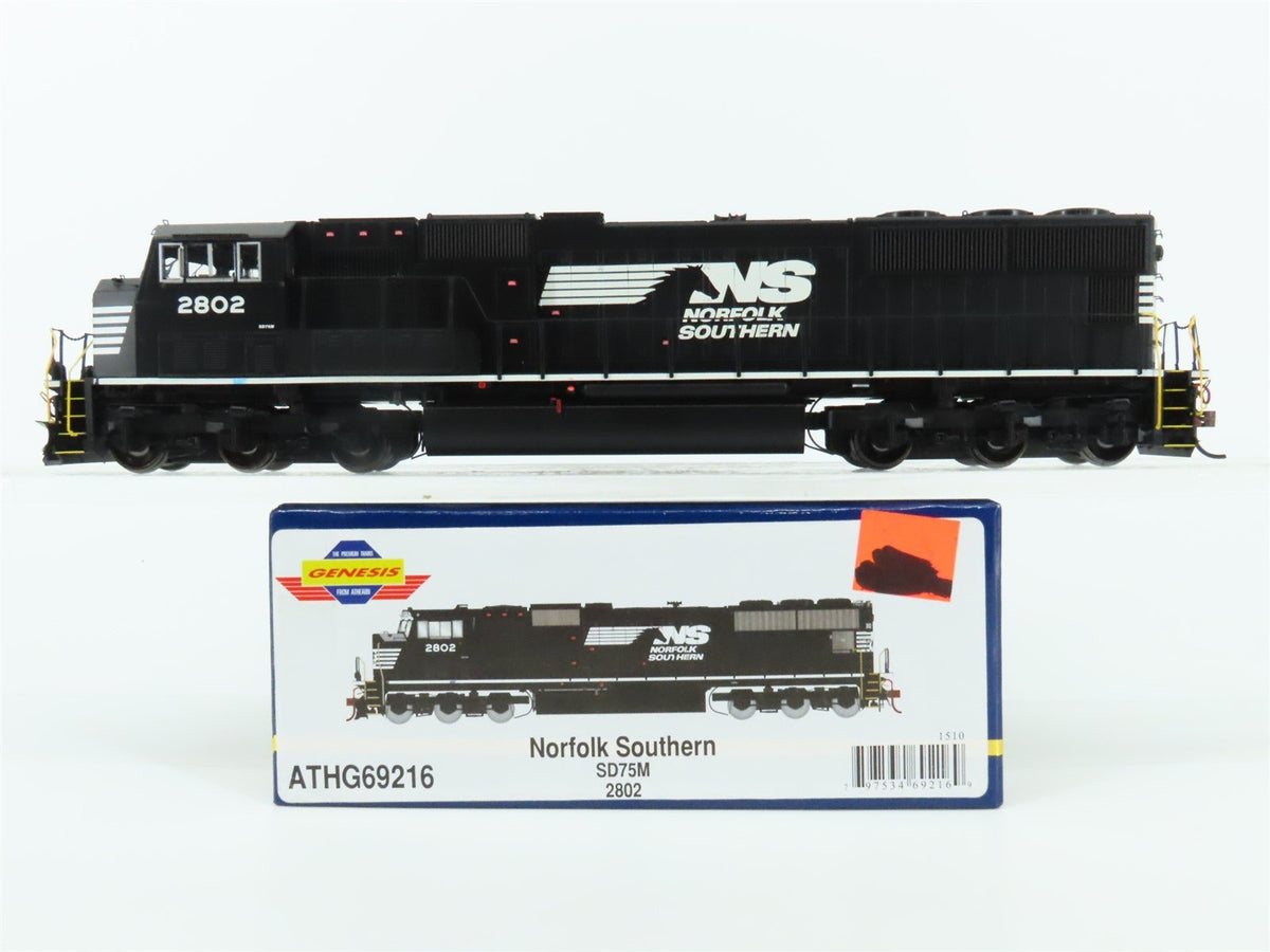 HO Athearn Genesis ATHG69216 NS &quot;Horsehead&quot; EMD SD75M Diesel #2802 - DCC Ready