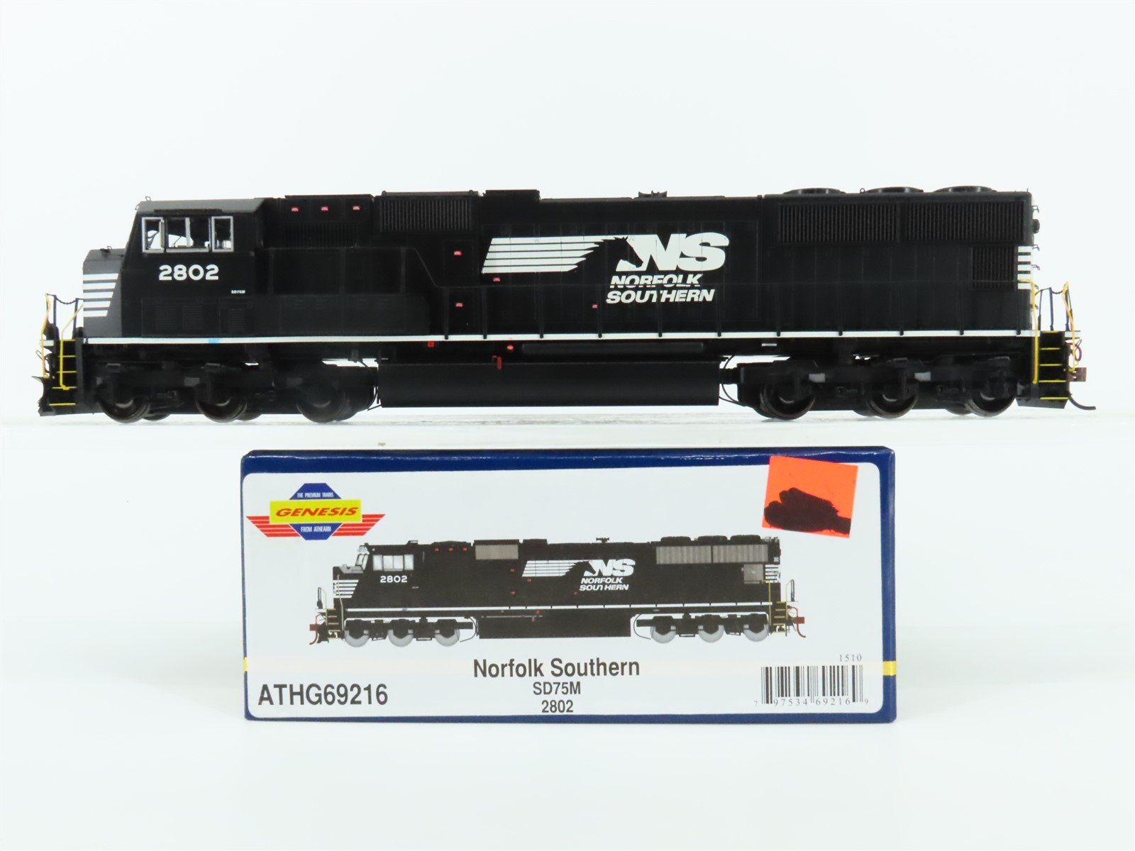 HO Athearn Genesis ATHG69216 NS "Horsehead" EMD SD75M Diesel #2802 - DCC Ready