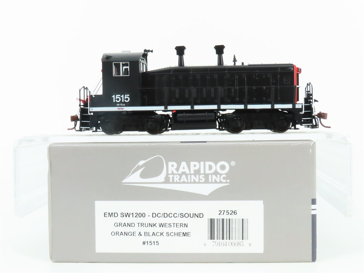 HO Rapido 27526 Unlettered EMD SW1200 Diesel #1515 w/ DCC &amp; Sound - Custom