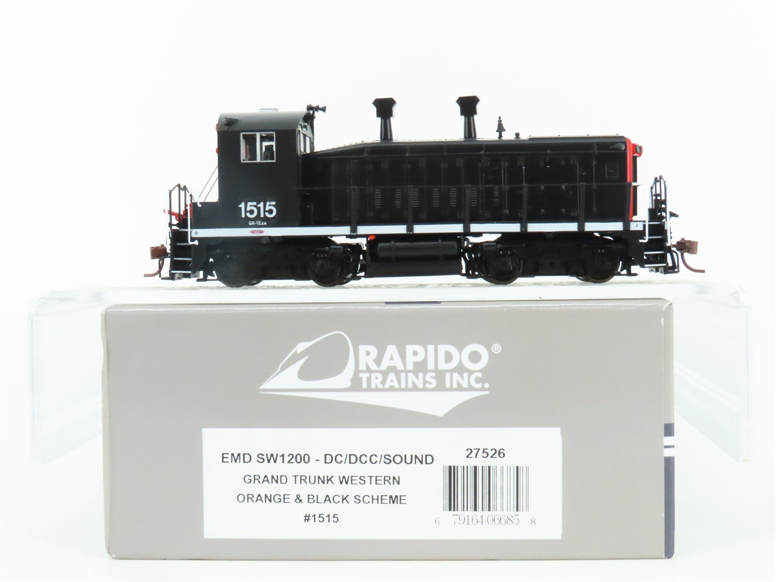 HO Rapido 27526 Unlettered EMD SW1200 Diesel #1515 w/ DCC & Sound - Custom