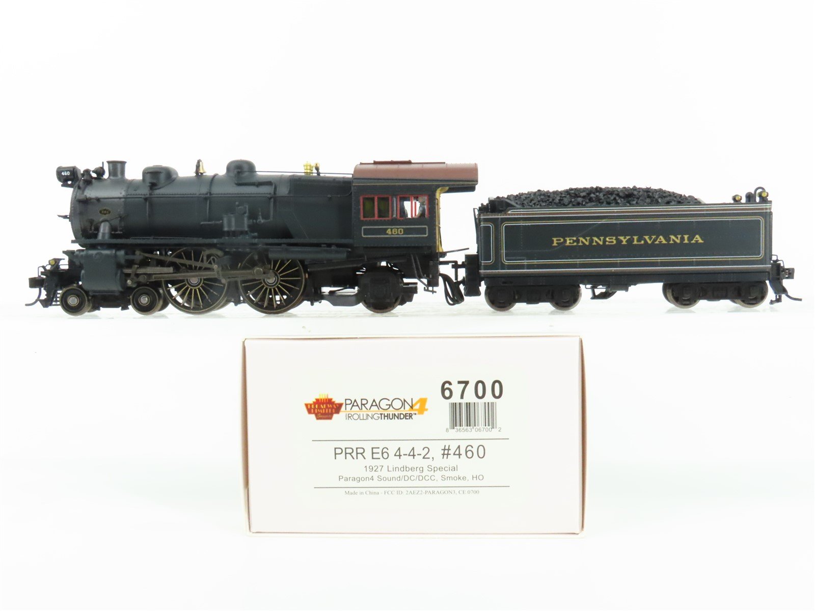 HO Scale Broadway Limited BLI 6700 PRR 4-4-2 E6 Atlantic Steam #460 - Paragon4