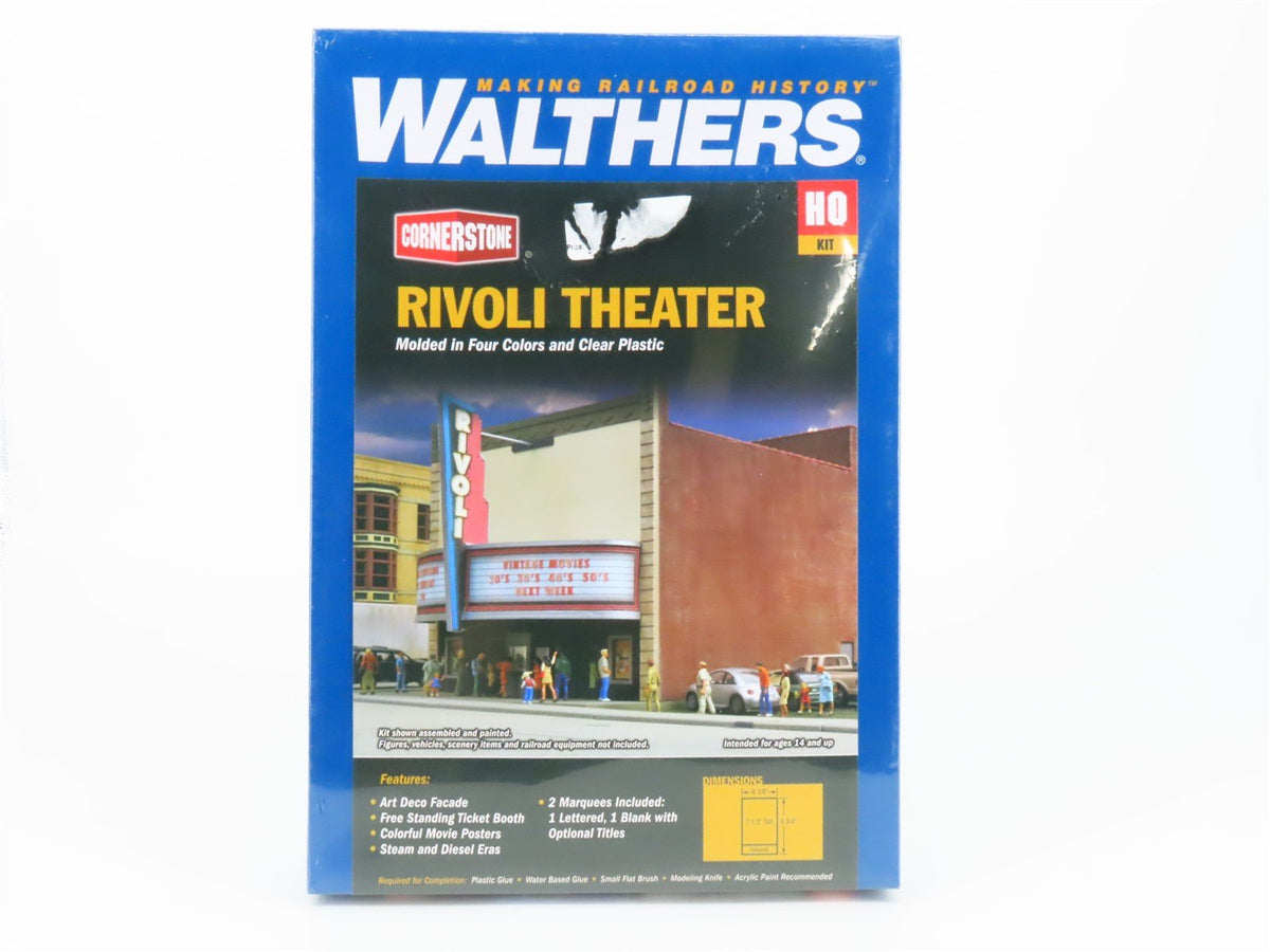 HO Scale Walthers Cornerstone Kit #933-3771 Rivoli Theater - SEALED