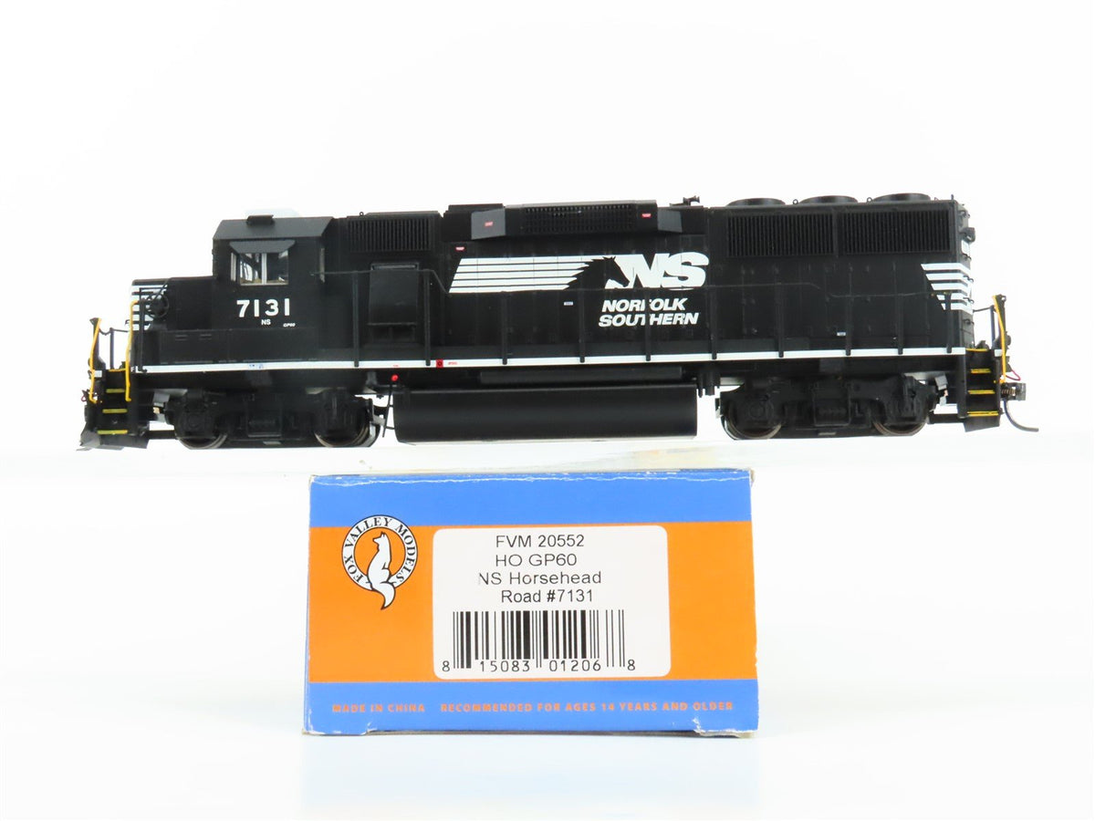 HO Scale Fox Valley FVM 20552 NS &quot;Horsehead&quot; EMD GP60 Diesel #7131 - DCC Ready