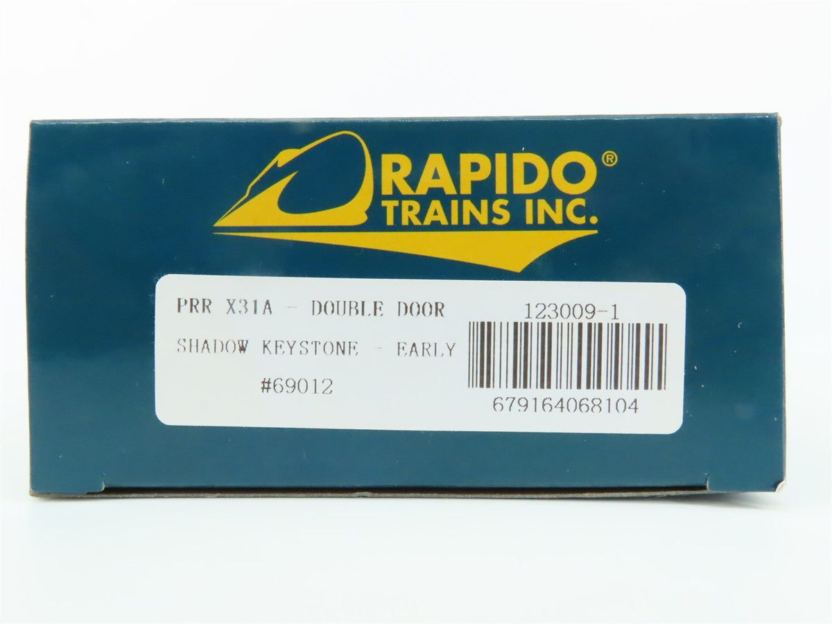 HO Scale Rapido 123009-1 PRR Pennsylvania X31A 40&#39; Round Roof Box Car #69012