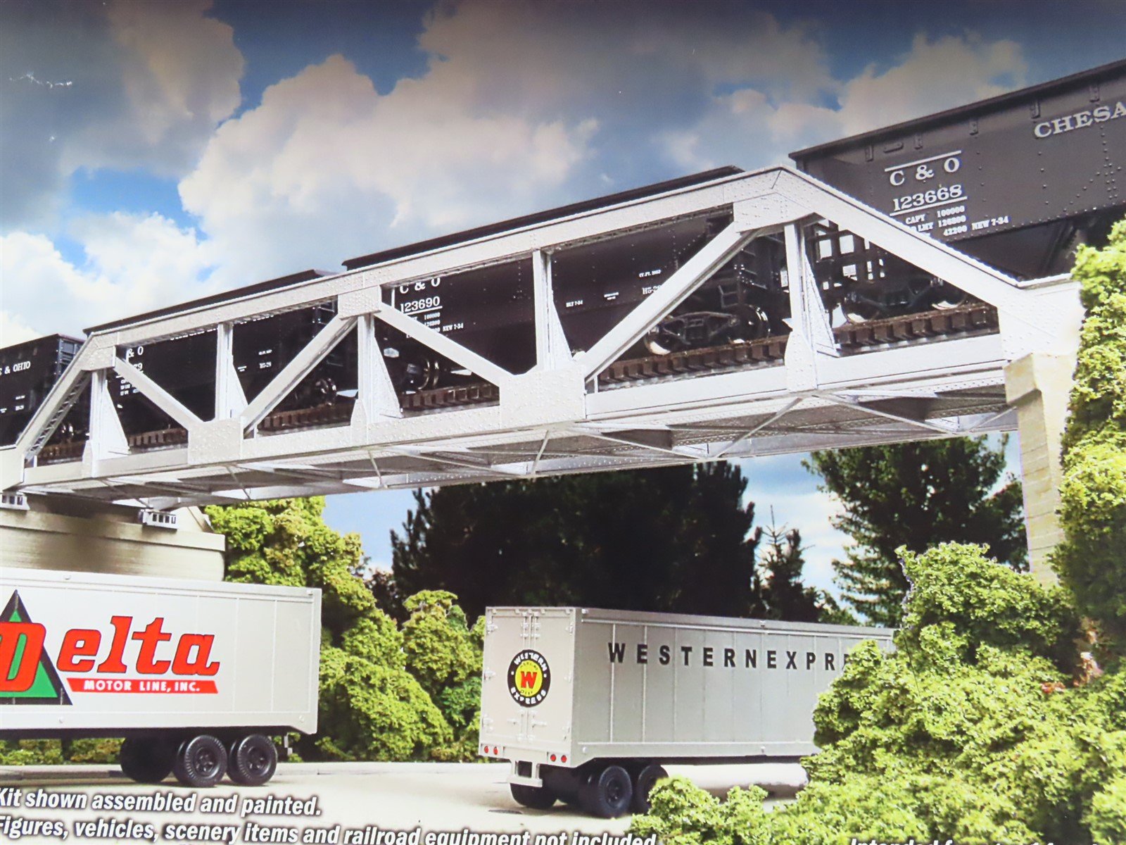 HO Scale Walthers Cornerstone Kit #933-4030 Single-Track Pony Truss Bridge