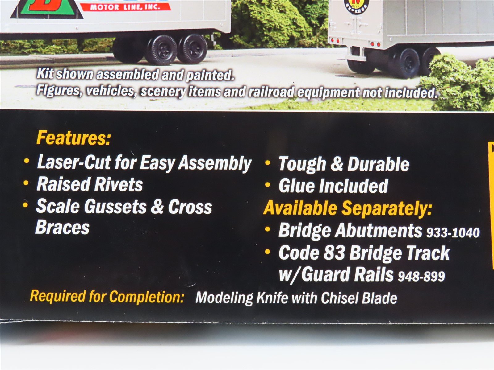 HO Scale Walthers Cornerstone Kit #933-4030 Single-Track Pony Truss Bridge