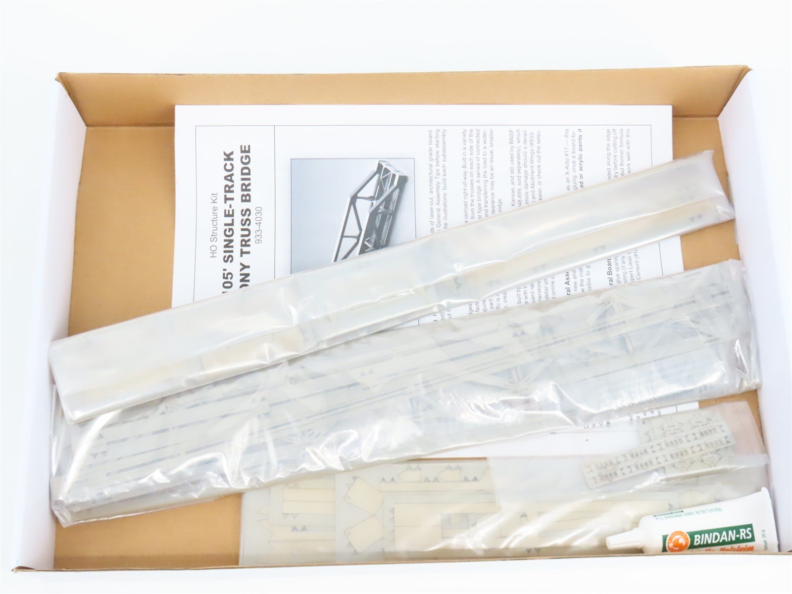 HO Scale Walthers Cornerstone Kit #933-4030 Single-Track Pony Truss Bridge